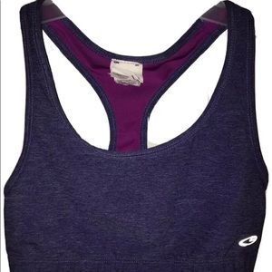 Champion Power Core Compression Reversible Sports Bra Size S Blue Purple N9071
